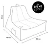 Lumaland Worek do siedzenia Lounge In-& Outdoor 380 l Podgląd zdjęcia produktu 8