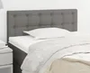 vidaXL Tête de lit gris foncé 90x5x78/88 cm Tissu Voir les images du produit 2