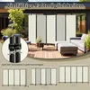 Izrielar Paravent na kolieskach 4-dielny Béžový 228x180 cm Náhľad obrázku produktu 4