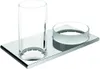 Keuco Doppelhalter EDITION 400 Glas und Ablage verchromt Produktbild-Vorschau 1