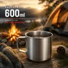 6 Camping Becher Stahl Campingbecher Kaffebecher Espresso Produktbild-Vorschau 3