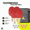 JOOLA Tischtennis-Set Family - 4 Tischtennisschläger + 10 Produktbild-Vorschau 2
