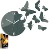 ModernClock, wanduhr, Schmetterling Wanduhr, Uhr, grau, Produktbild-Vorschau 4