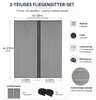 Fliegengitter Tür 2er Set 60 x 210 cm Anthrazit inkl. Produktbild-Vorschau 5