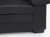 Couchgarnitur Leder 3+2 - Büffelleder - Schwarz - MIMAS Produktbild-Vorschau 8