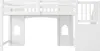 OKWISH Lit Mezzanine 90x200 cm Blanc avec Échelle et Voir les images du produit 6