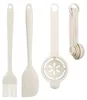 4-teiliges Backwerkzeug-Set Silikon-Teigschaber, Backpinsel Produktbild-Vorschau 1