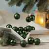Christbaumkugel - Weihnachtskugel - bruchfest - D: 4cm - glänzend und matt - grün - 16er Set Produktbild-Vorschau