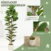 HOMCOM Künstlicher Geigenfeigenbaum 180 cm Kunstpflanze mit Produktbild-Vorschau 4