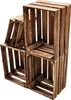 Obstkiste 40 x 30 x 25 cm  3er SET Geflammt Produktbild-Vorschau 5