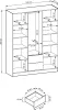 Kleiderschrank 150 cm Fioro - Schrank vom Hersteller, Produktbild-Vorschau 4
