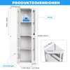 BROTTAR Eckvitrine aus Glas, dreifarbige LED-Beleuchtung Produktbild-Vorschau 2