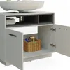 Meuble sous vasque simple Vicco Beatrice Gris 80x64cm, Voir les images du produit 6