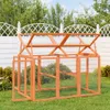 vidaXL Skříň pro volný výběh hnědá 141x94x104 cm Masivní Náhled obrázku produktu 2