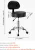 Taboret na kółkach SucceBuy z oparciem i kółkami, nośność Podgląd zdjęcia produktu 7