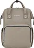 A front view of a beige backpack. Produktbild-Vorschau
