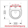 Pissoir Urinalbecken Urinal Zulauf von oben mit Deckel, Produktbild-Vorschau 6