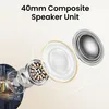 An exploded view of a speaker unit, highlighting its internal components. Voir les images du produit