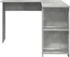 vidaXL Rohový písací stôl betón sivá 140 x 113,5 x 75 cm Náhľad obrázku produktu 3