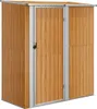 vidaXL Capanno per attrezzi Marrone 180,5x97x209,5 cm Anteprima dell’immagine prodotto 1