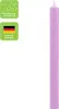 25 bougies en bâtonnet Violet pastel - Pastel Purple 180 x Voir les images du produit 4