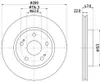 2 Bremsscheiben innenbelüftet Ø 62 mm 22 mm HELLA passend Produktbild-Vorschau 7