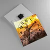 Wanduhr - Quadrat - Glasuhr - Herbst landschaft natur blatt Produktbild-Vorschau 2