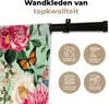 MuchoWow® Wandteppich Wandbehang Blumen - Insekten - Produktbild-Vorschau 3