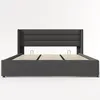 okwish Polsterbett Hydraulisch Doppelbett Stauraumbett Produktbild-Vorschau 9