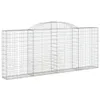 Gabionen mit Hochbogen 13 Stk 300x30x120/140cm Verzinktes Produktbild-Vorschau 3