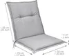Beautissu Niedriglehner Auflagen Base NL, 100x50cm, Grau Produktbild-Vorschau 4
