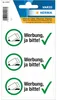 HERMA 15457 Hinweisetiketten "Bitte Werbung einwerfen" Produktbild-Vorschau 1