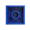 A single blue LEGO brick viewed from the top. Voir les images du produit