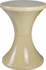 Kunststoff-Sanduhrhocker, poliertes Produkt, Beige, Neu Produktbild-Vorschau 1