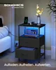 SONGMICS Nachttisch mit LED-Beleuchtung und Ladestation, Produktbild-Vorschau 2