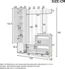 Set guardaroba Sweiko 135x25x180 cm con specchio, armadio Anteprima dell’immagine prodotto 6