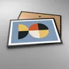 Gerahmtes Poster - Schwarzer Rahmen - Stück Geometrisch Rad Produktbild-Vorschau 3