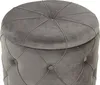 BELIANI Pouf 2er Set Grau Samtstoff Gesteppt mit Stauraum Produktbild-Vorschau 4