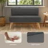 BEALIFE Polsterbank 119x56x78 cm aus Cord | Mit 23 cm Produktbild-Vorschau 6