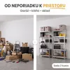 IvoQ Regály Set 2 ks – 180 x 90 x 40 cm – Pozinkovaný kov – Náhľad obrázku produktu 6