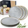 Moritz & Moritz TERRA 6x Speiseteller 27cm Teller Set Grau Produktbild-Vorschau 1