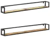 vidaXL Wandregale 2 Stk. 160 cm Altholz Massiv Produktbild-Vorschau 7