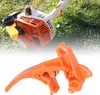 A close-up of a replacement gas lever for a STIHL trimmer, with the trimmer visible in the background. Produktbild-Vorschau