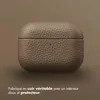 Étui Accezz Echt Leren pour les Apple AirPods Pro 3 - Taupe Voir les images du produit 2