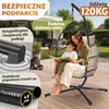 Fotel wiszący ELONEO z podstawą, wygodny fotel bujany do Podgląd zdjęcia produktu 4