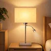 ZMH Tischlampe mit kabel Nachttischlampe 360°Schwenkbar Produktbild-Vorschau 1