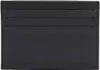 A black leather cardholder with multiple card slots. Produktbild-Vorschau