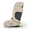 A side view of a beige child car seat on a white background. Produktbild-Vorschau