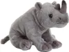 A plush toy rhinoceros sitting on a white background. Anteprima dell’immagine prodotto