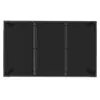 vidaXL Gartentisch mit Glasplatte Schwarz 150x90x75 cm Poly Produktbild-Vorschau 5